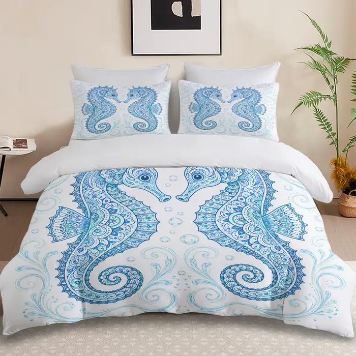 Ensemble de 3 housses de couette douces avec fermeture éclair