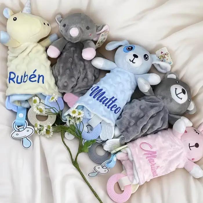 Couverture personnalisée brodée pour bébés filles et garçons