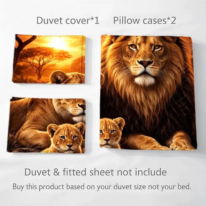 Ensemble de housse de couette 3 pièces motif hibou lumineux et rêveur