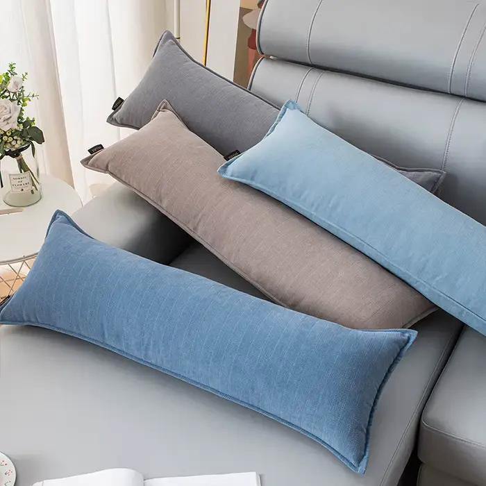 Housse de coussin rectangulaire unie 30x50/70/90/120cm