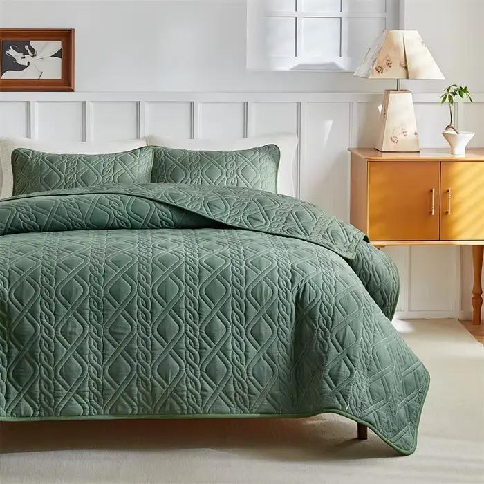 Ensemble de couvre-lit matelassé