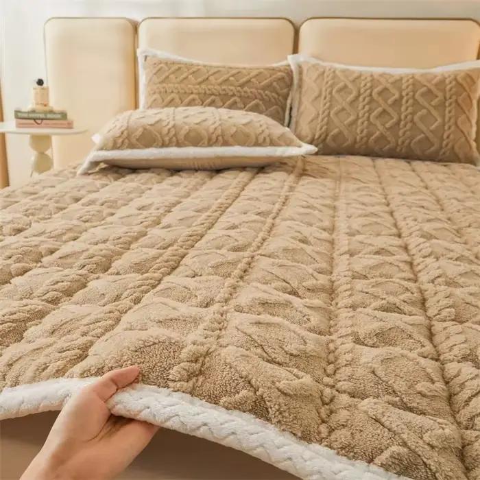 Coussin de matelas en polaire épaisse