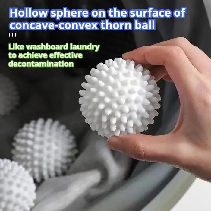 Boules de lavage réutilisables 6/1 pièces - Boules anti-emmêlement pour sèche-linge et lave-linge - Outils de nettoyage ménager pour un linge sans nœuds