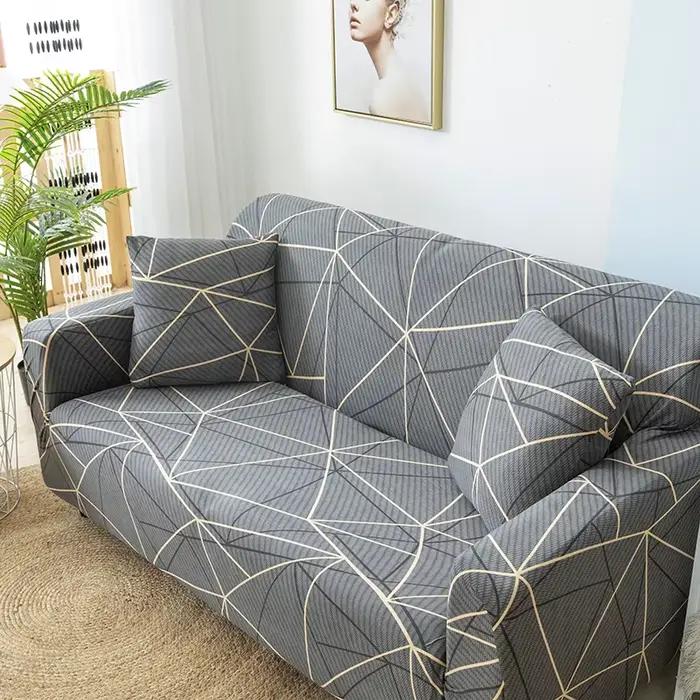 Housse de canapé S-EMIGA polyestère antidérapante colorée pour salon automne hiver occasionnelle protection meubles occasions spéciales