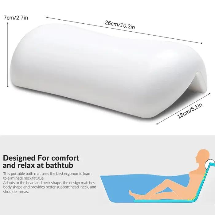 Oreiller de bain SPA antidérapant