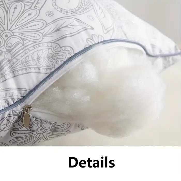 Oreiller de sommeil à motifs de texture brossée de haute qualité, oreiller à motifs de qualité hôtelière avec étoiles, oreiller à motifs classique, 2 pièces