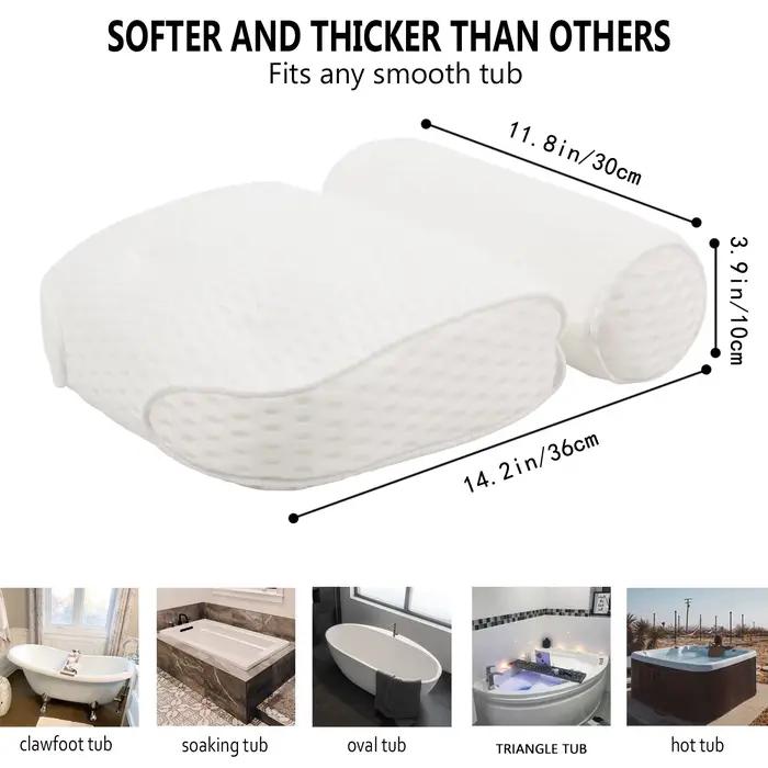Oreiller de bain pour soutien de baignoire