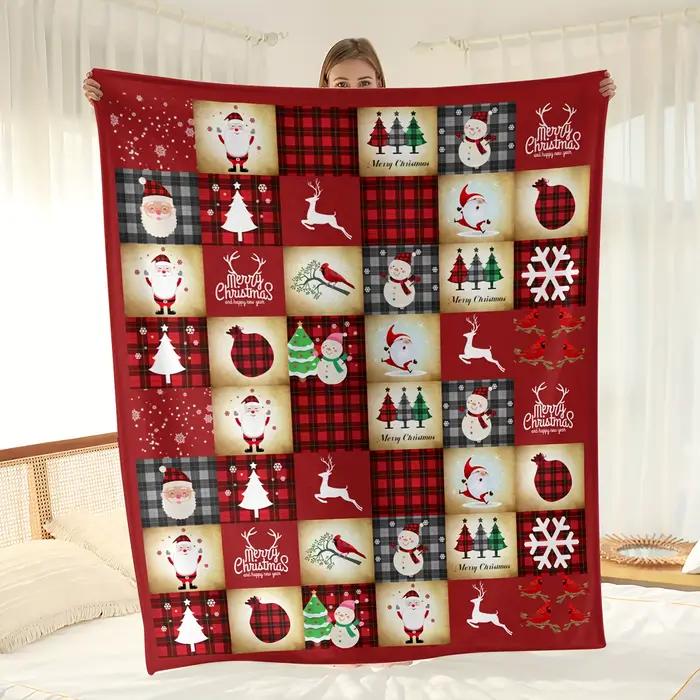 Couverture de thème de Noël de glouton