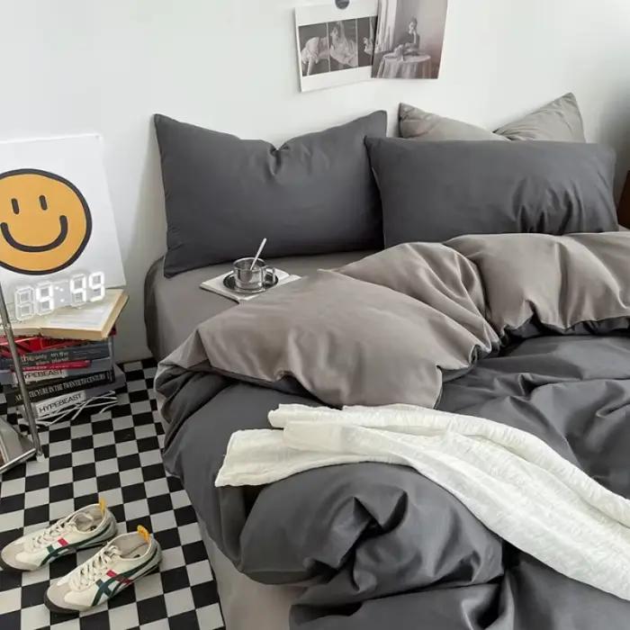 Parures de lit en coton lavé