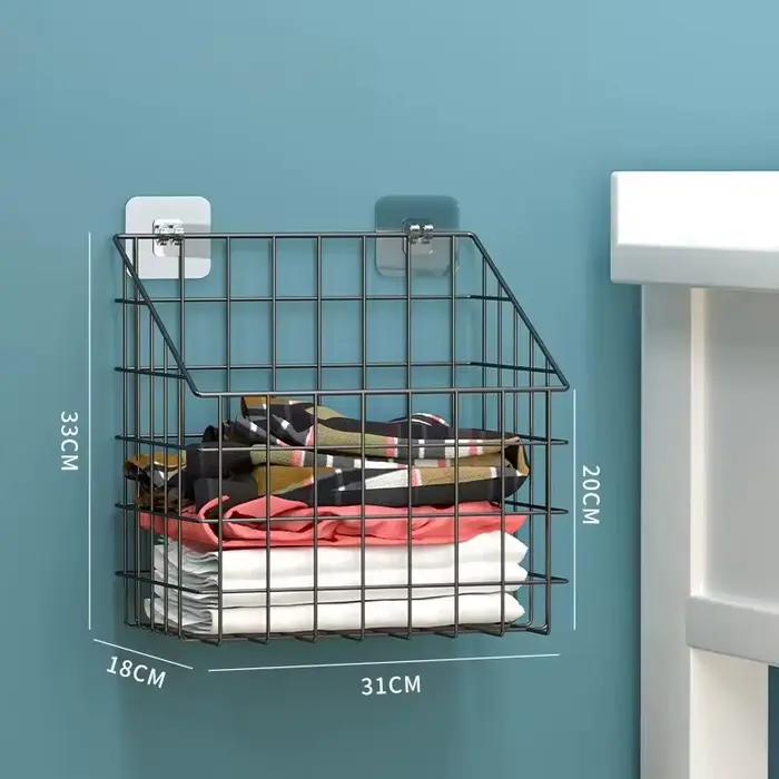 Panier à linge mural pliable, organisateur de vêtements de salle de bain Compact, sac de rangement sale peu encombrant
