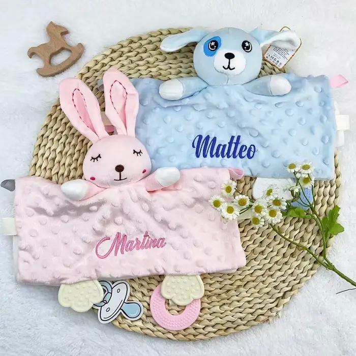 Couverture personnalisée brodée pour bébés filles et garçons