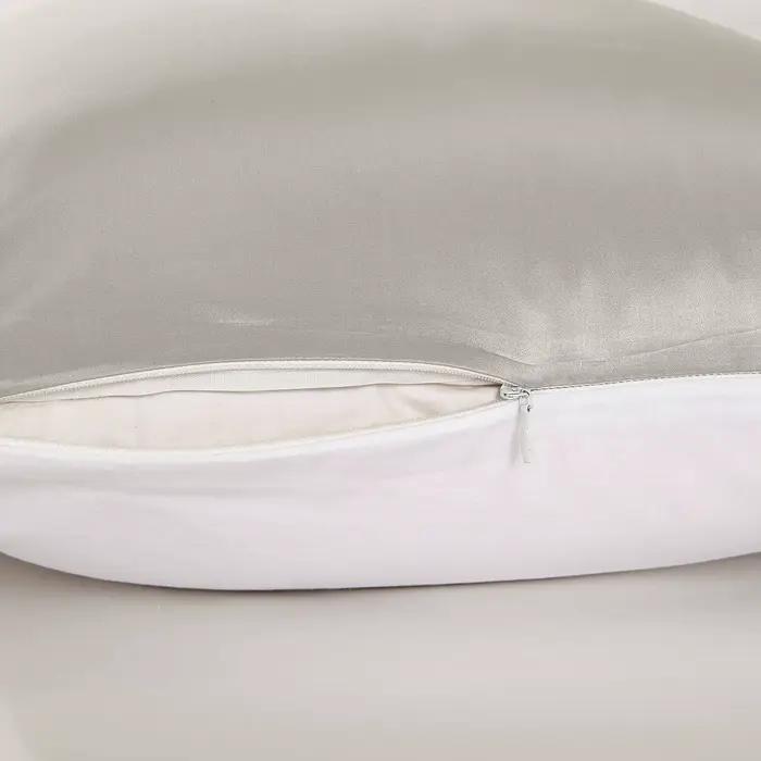 LILYSILK Taie d'oreiller en soie avec sous le côté en coton pour fermeture à glissière cachée antidérapante Textile de maison pour un meilleur sommeil et une soins capillaires