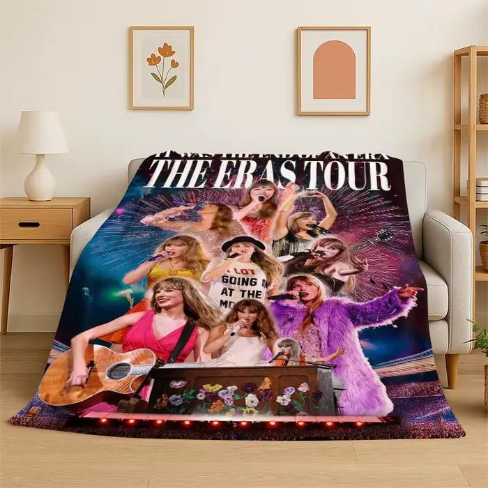 Couverture en flanelle douce Fashion T-Taylor Singer Music, couverture confortable pour lit, canapé, chambre à coucher, salon, voyage, pique-nique, enfants