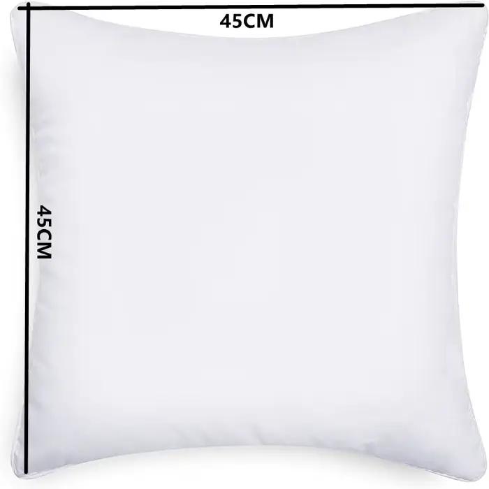 45x45 cm coussin insérer Premium coton doux Euro carré décoratif oreiller noyau ensemble pour lit canapé