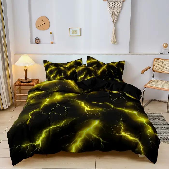 Ensemble de housse de couette imprimée en 3D (sans rembourrage)
