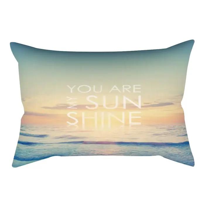 Juste de coussin rectangulaire en polyester