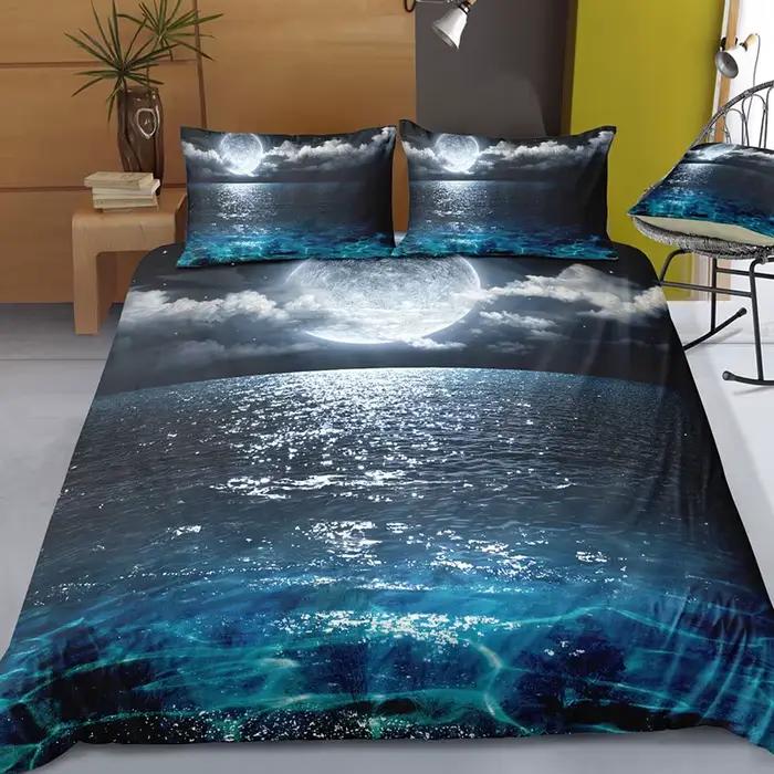 Parure de lit avec paysage naturel