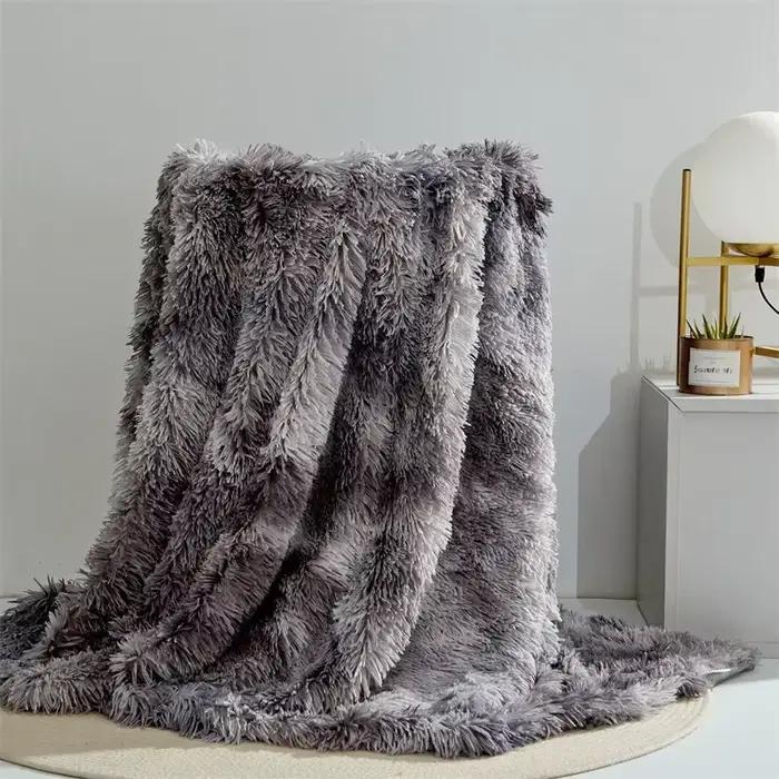 Couverture de cheveux longs en fourrure de vison