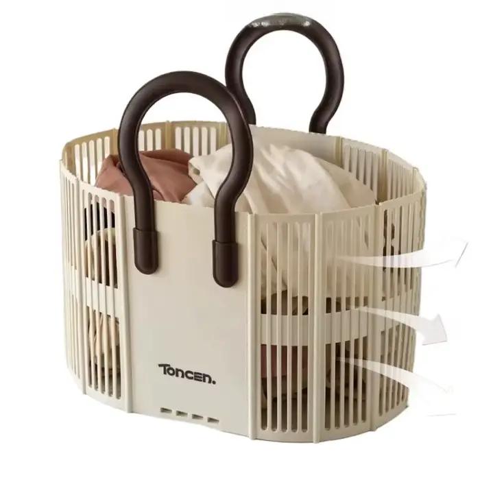 Grand panier à linge mural pliable