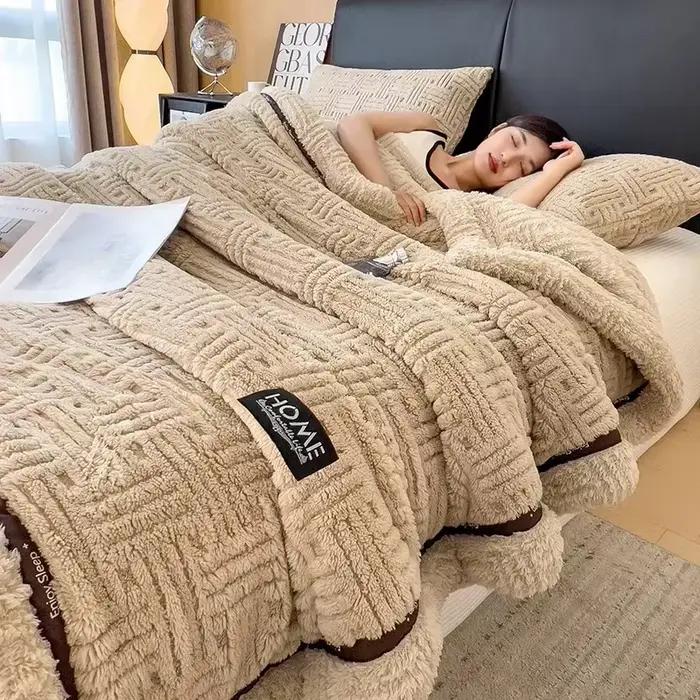 Couverture de jet de velours de tortue douce et moelleuse