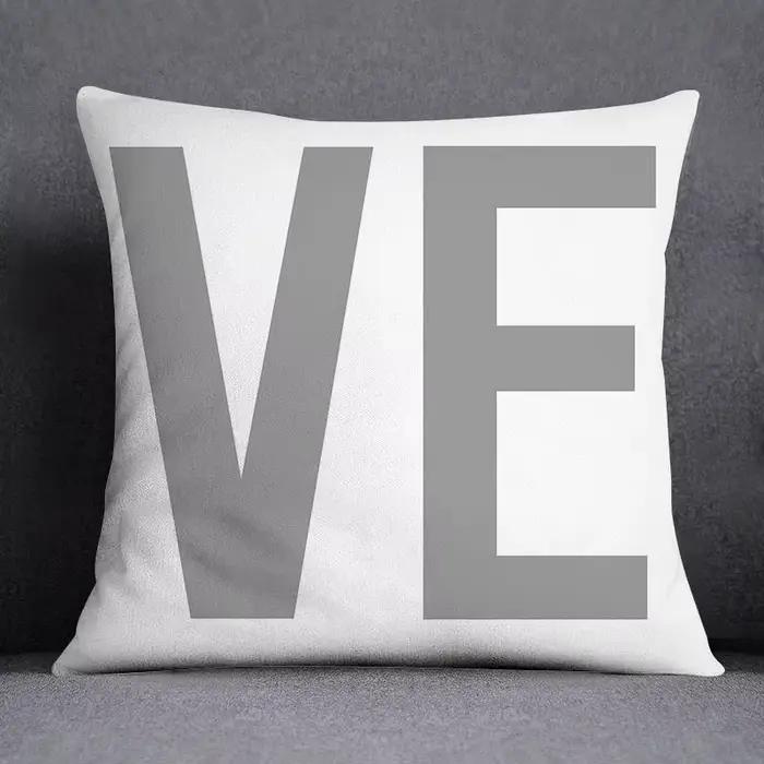 Housse de coussin géométrique gris et blanc, taie d'oreiller pour canapé, décoration de chambre à coucher de maison