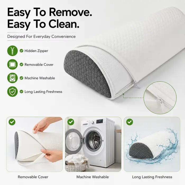 Coussin de soutien en mousse à mémoire de forme ergonomique multifonctionnel pour le dos et la taille