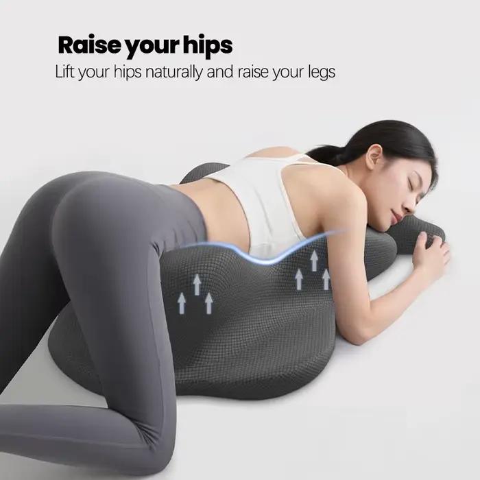 Coussin de lecture ergonomique en mousse à mémoire de forme pour lit – Support dorsal pour adulte