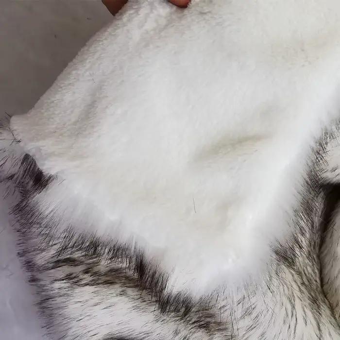 Couverture de luxe en fausse fourrure de renard
