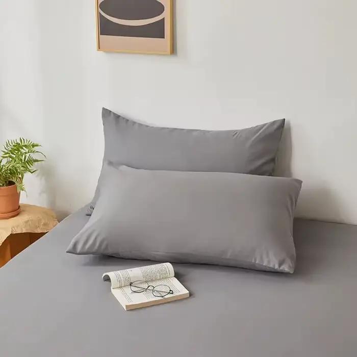 Taie d'oreiller brossée 2 pièces