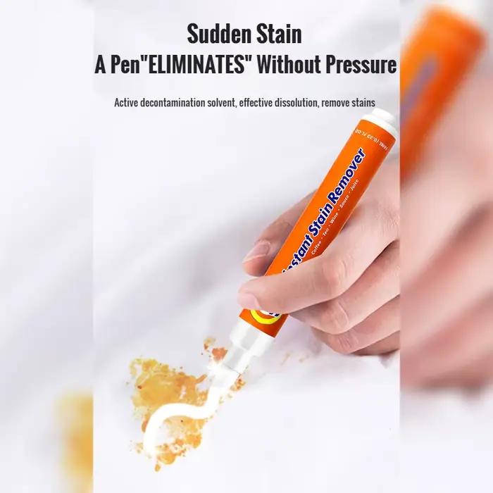 Stylo Détachant Portable et Questionable pour Enlever les Taches d'Urgence, Sans Eau, Adapté à Diverses Ications, Forme d'Oxygène, 1 Pièce