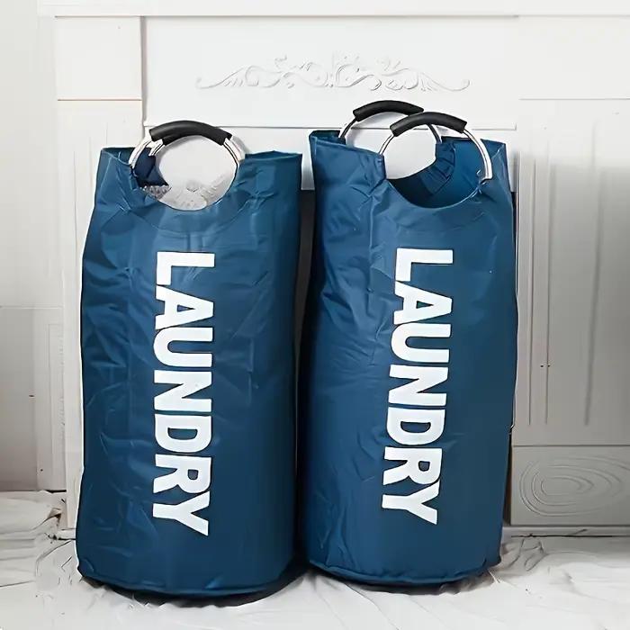 Panier à linge imperméable extra-large avec poignée rembourrée – Rangement pliable et polyvalent pour salle de bain