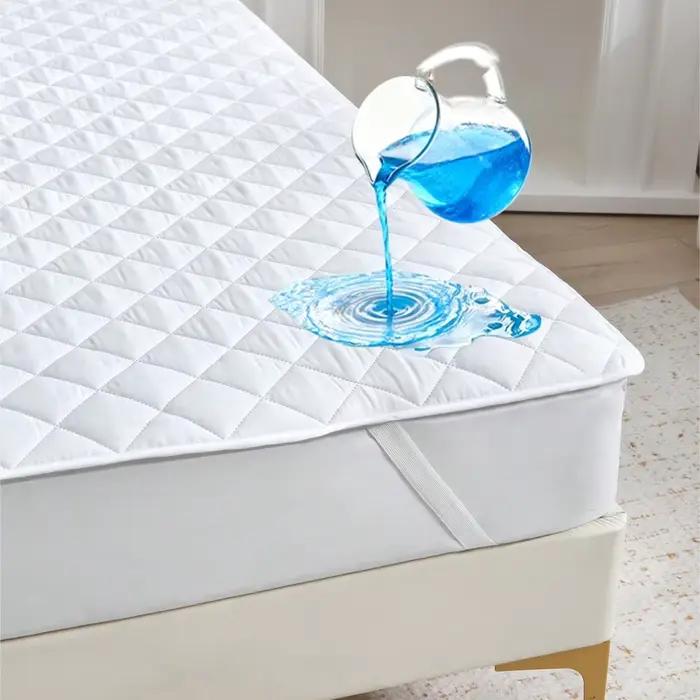 Protecteur de matelas à carreaux 100 % imperméable | Motif de grille carrée