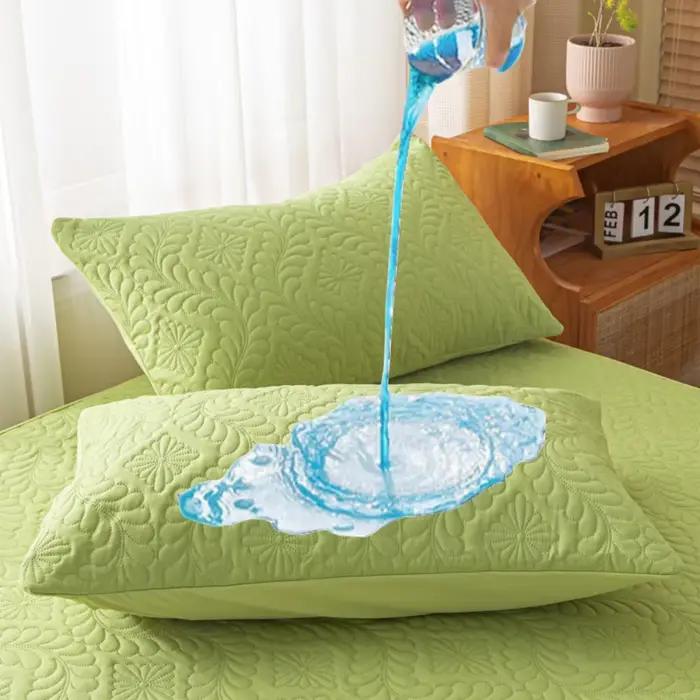 Taie d'oreiller matelassée imperméable
