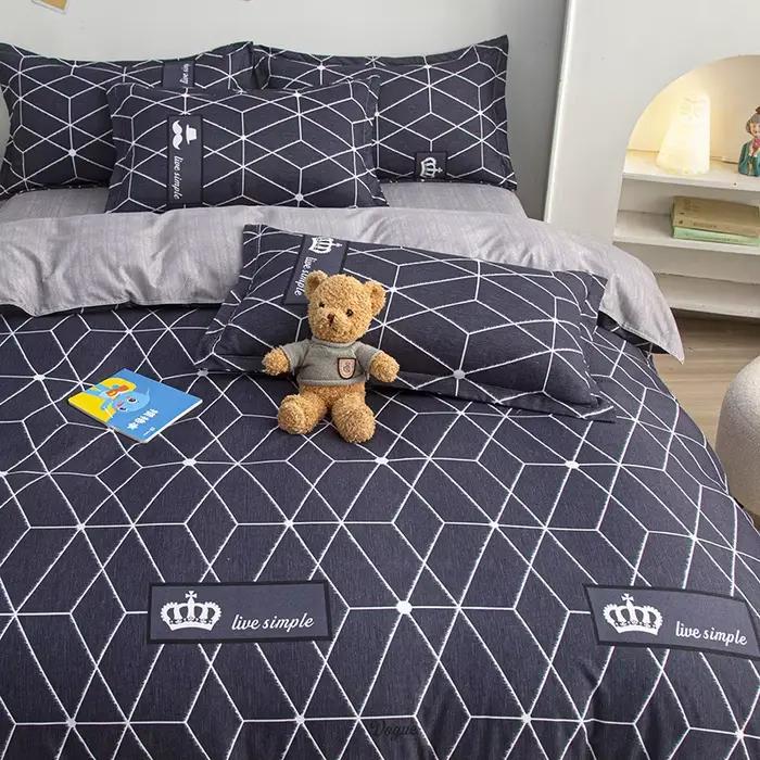 Housse de couette de Style à carreaux Simple d'automne