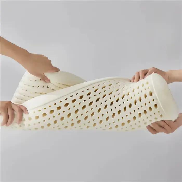 Oreiller en Latex naturel avec housse en coton