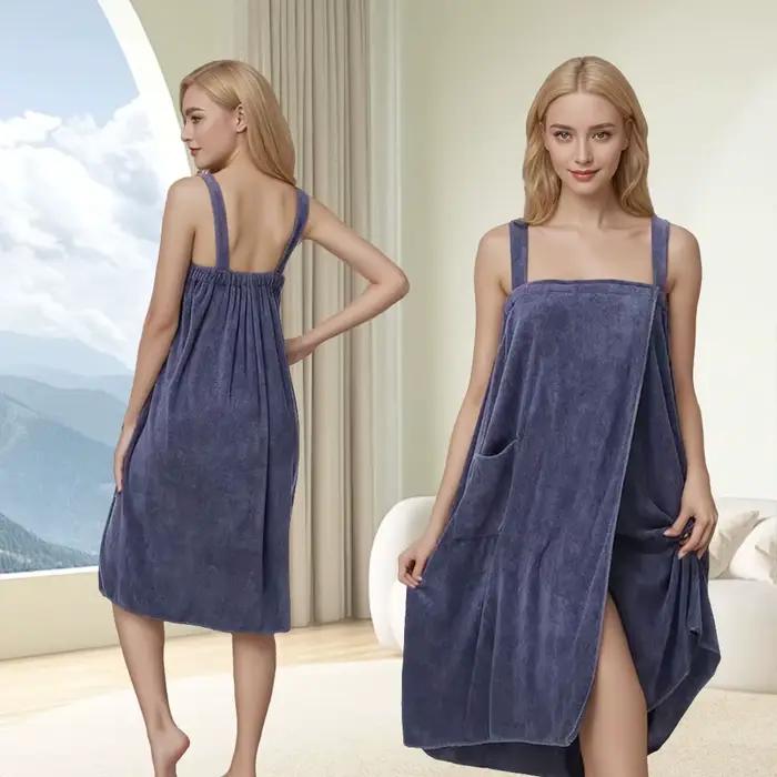 Peignoir contemporain à haute absorption
