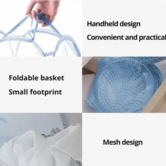 Panier de rangement de linge domestique pliant