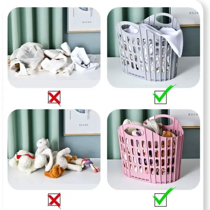 Panier à linge pliable et léger de style bohème