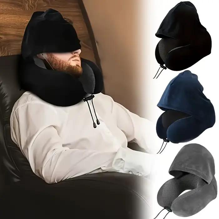 Oreiller de voyage lavable en forme de U, Protection du cou avec capuchon, Support de cou Portable pour avion, usage domestique, cadeau moyen et doux