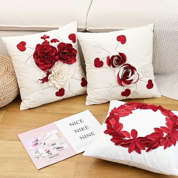 Housse de coussin en velours hollandais