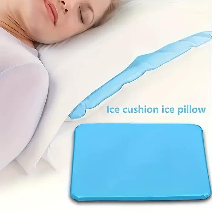 Coussin de refroidissement en gel, oreiller réfrigérant réutilisable pour les nuits d'été, soulagement de la fièvre, repos au lit et accessoire de refroidissement quotidien à domicile