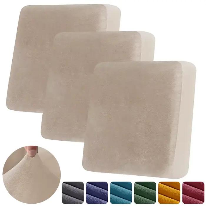 Housses de canapé en velours pour salon, housse de coussin élastique anti-poussière pour siège de canapé, protection de meubles lavable, décoration de maison douce et moelleuse