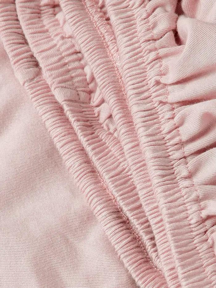 Drap-housse bébé 100% coton, doux, confortable et respirant, couleur unie