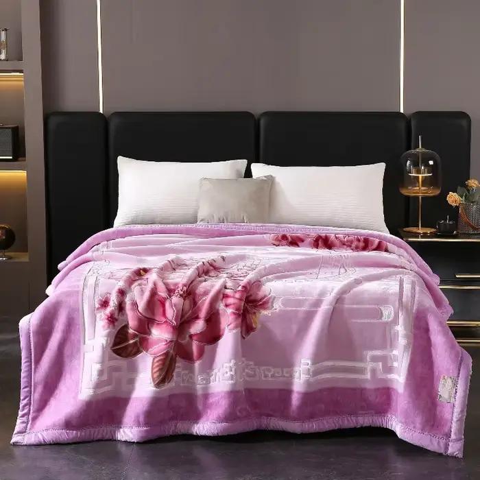 Couvertures lestées épaisses pour lits, couette en peluche double face, couverture Raschel, hiver, automne, haut de gamme, chaud, nouveau