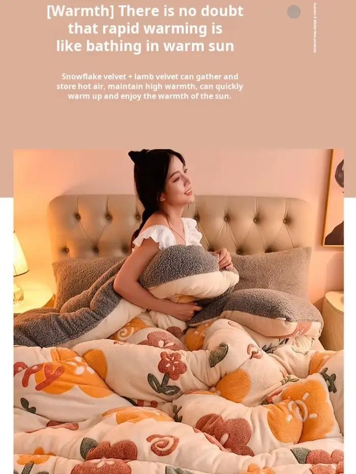 Noyau de couette d'hiver en flanelle Double face