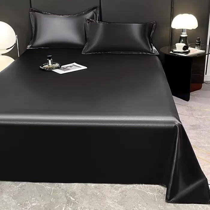 Drap plat en satin de luxe