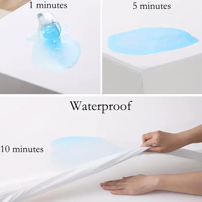Protecteur de matelas imperméable à 2 fermetures éclair et 6 côtés