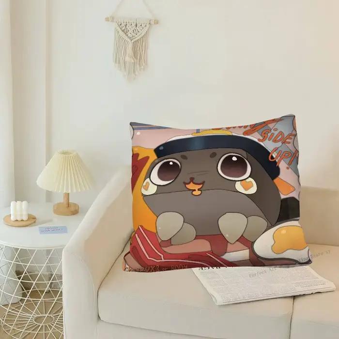 1 pièce Dandys W-World Housse de coussin carrée motif galet, tendance, pour chambre, canapé, décoration intérieure et loisirs