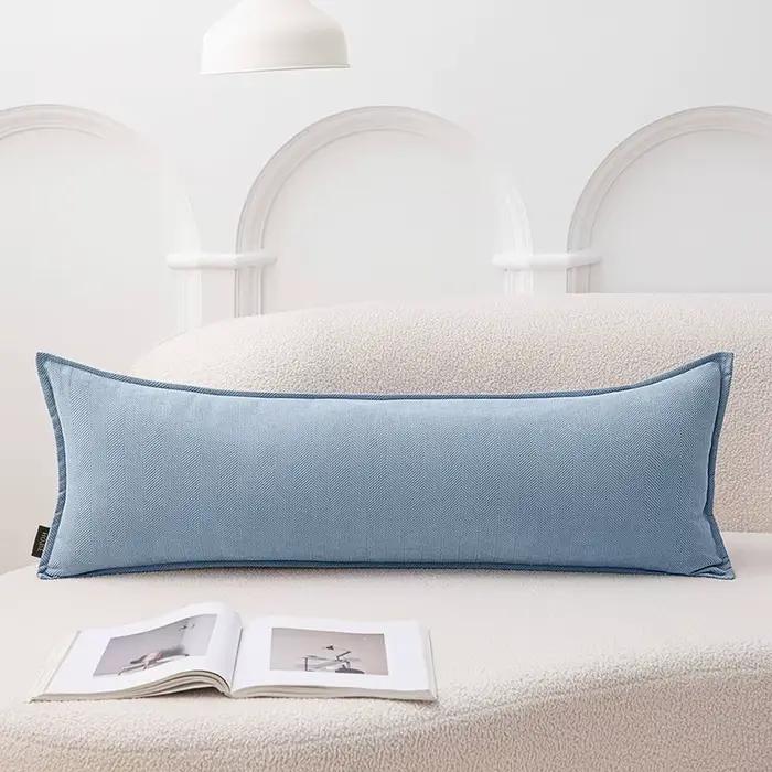 Housse de coussin rectangulaire unie 30x50/70/90/120cm