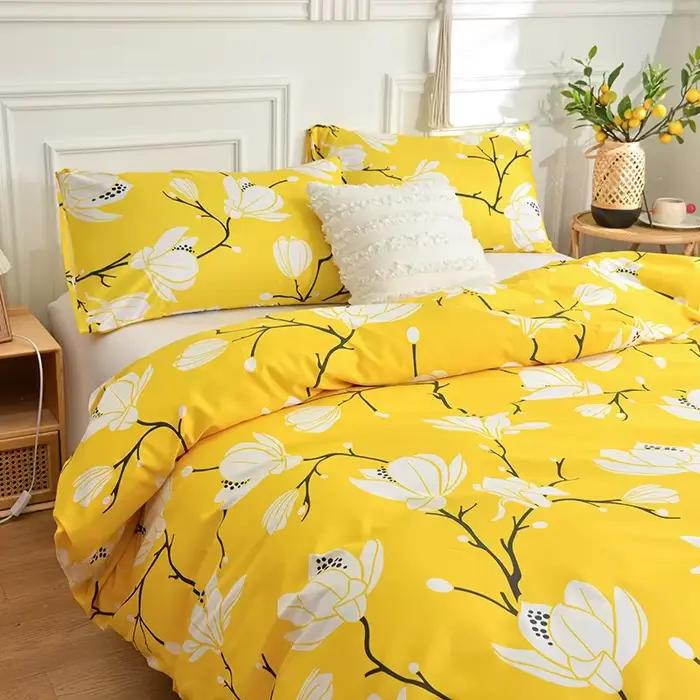 Parure de lit brossée à imprimé papillon éthéré avec taies d'oreiller – Polyester confortable, taille Twin/Full/King/Queen